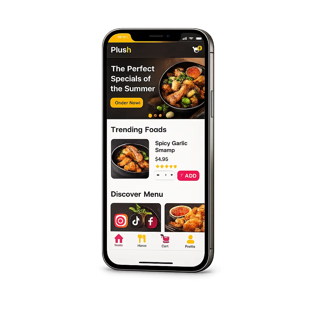 Website design mobile mockup
