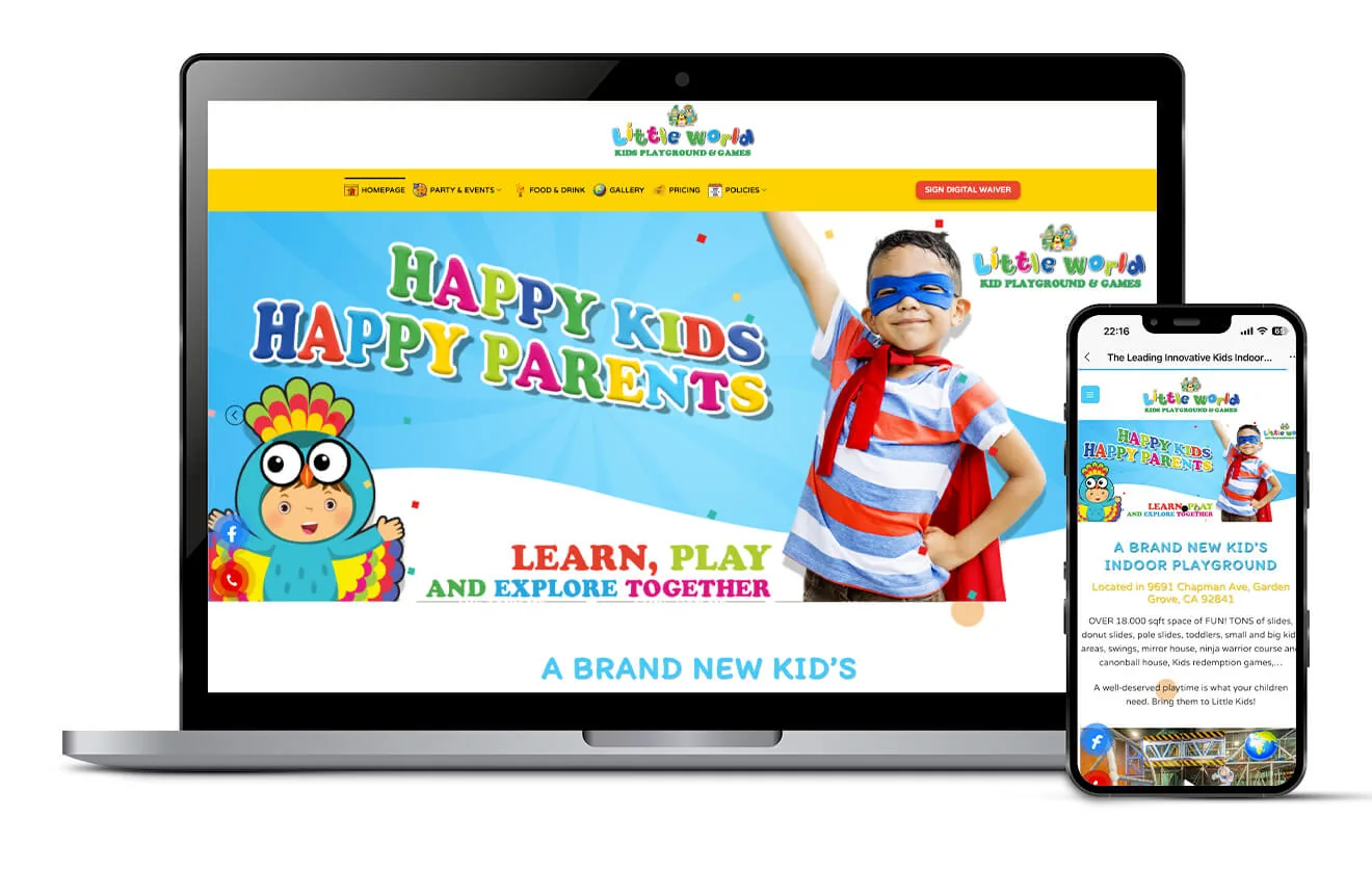 Little World for Kids website