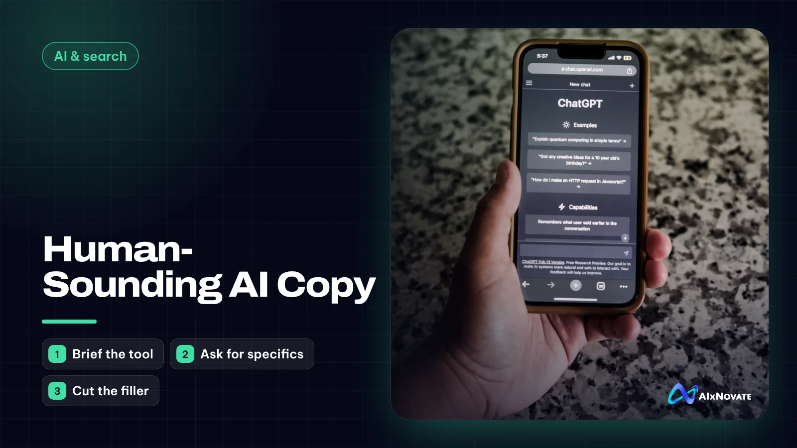 How to use ChatGPT for marketing content without sounding robotic