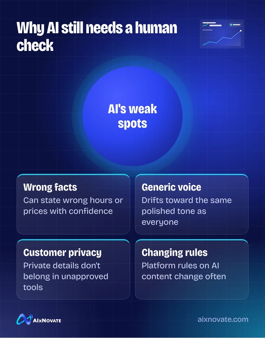 Why AI still needs a human check