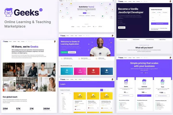 Academy 6 website template