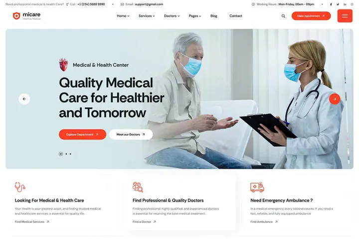 Medical 1 website template