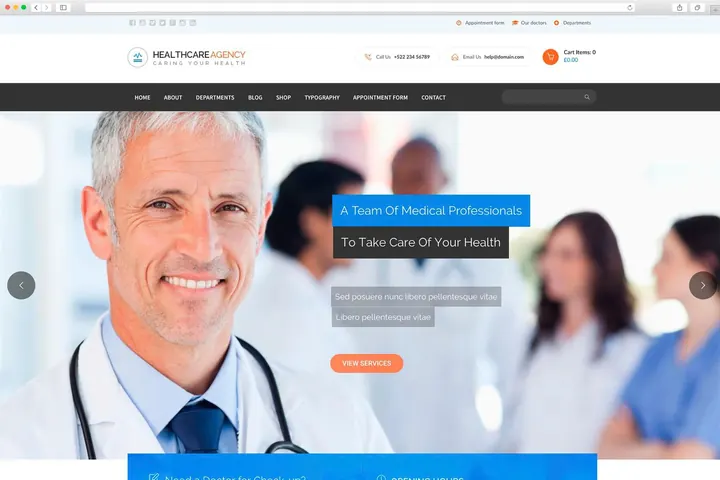 Medical 4 website template