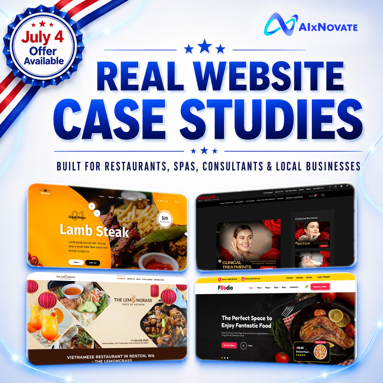 REAL WEBSITE CASE STUDIES